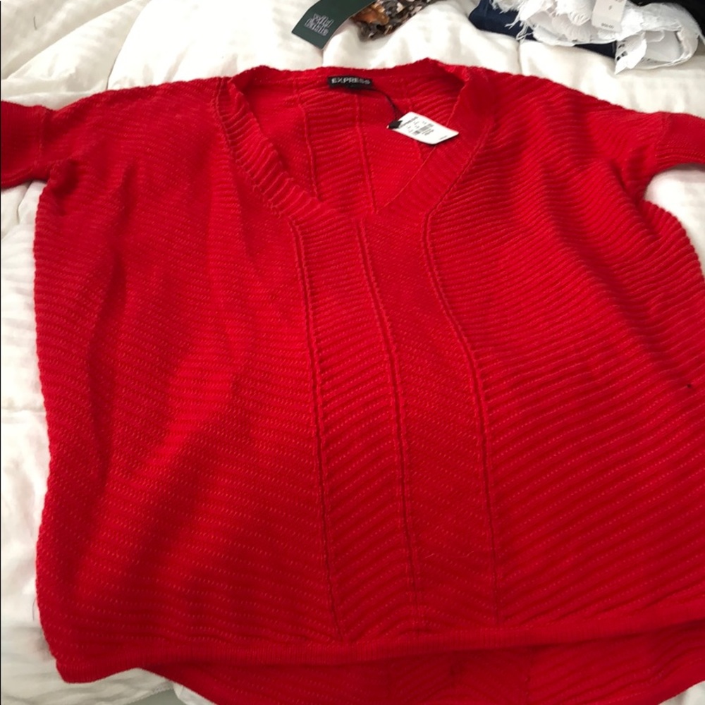 red sweater